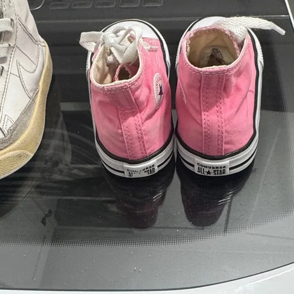 Converse Kids Sneakers - White and Pink - Picture 3 of 11